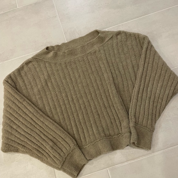 Free people boat neck fuzzy sweater - Picture 2 of 4